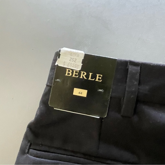 Berle NWT Dress Shorts Flat Front 44 Black - Picture 5 of 7